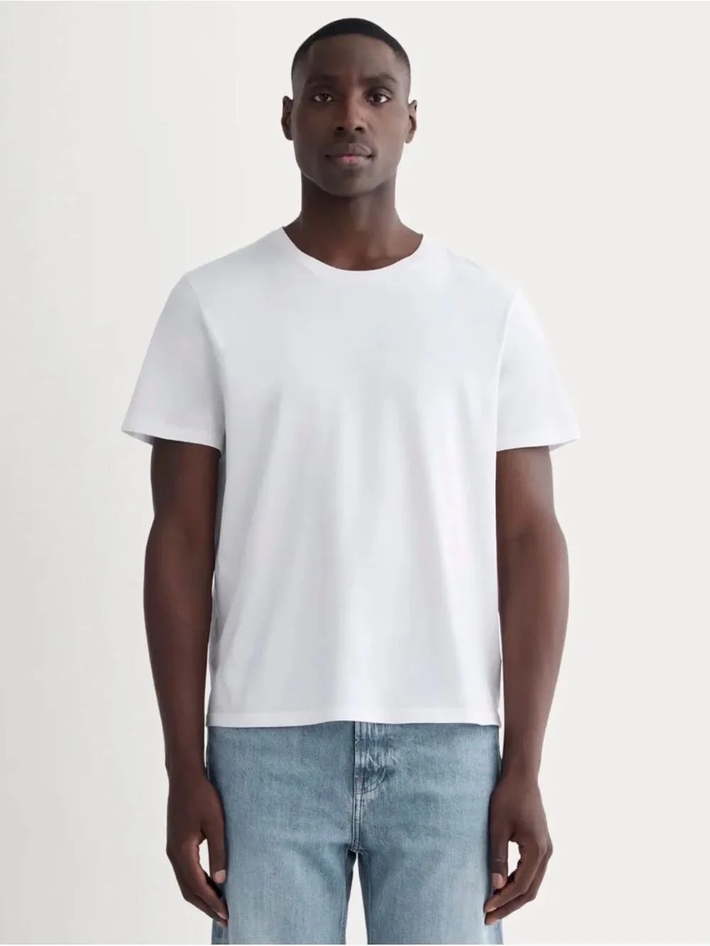 New Everlane THE ESSENTIAL ORGANIC CREW in White Size L